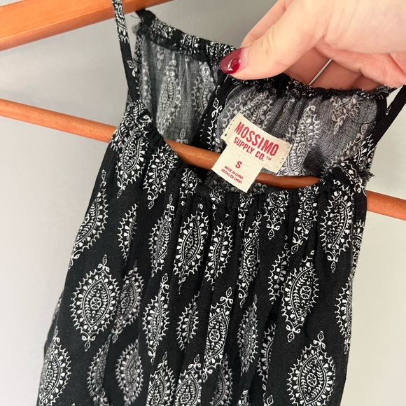 Target Mossimo Supply Co. Paisley Black And White Romper Small - Picture 4 of 8